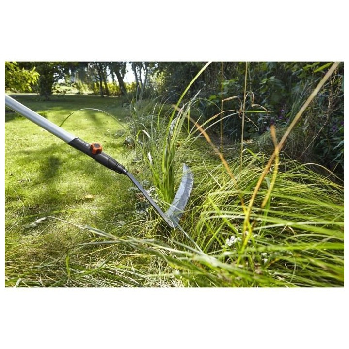 GARDENA Manche aluminium gainé Ergoline 130cm Combisystem | Support o