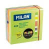 Bloc de Notes Milan Fluo Autocollants 7,6 x 7,6 cm