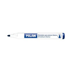 Feutres Milan Tableau blanc 12 Unités Bleu PVC