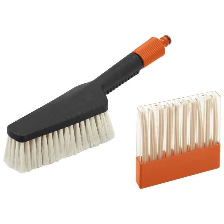 GARDENA Kit balai de lavage Cleansystem – Brosse avec brins souples