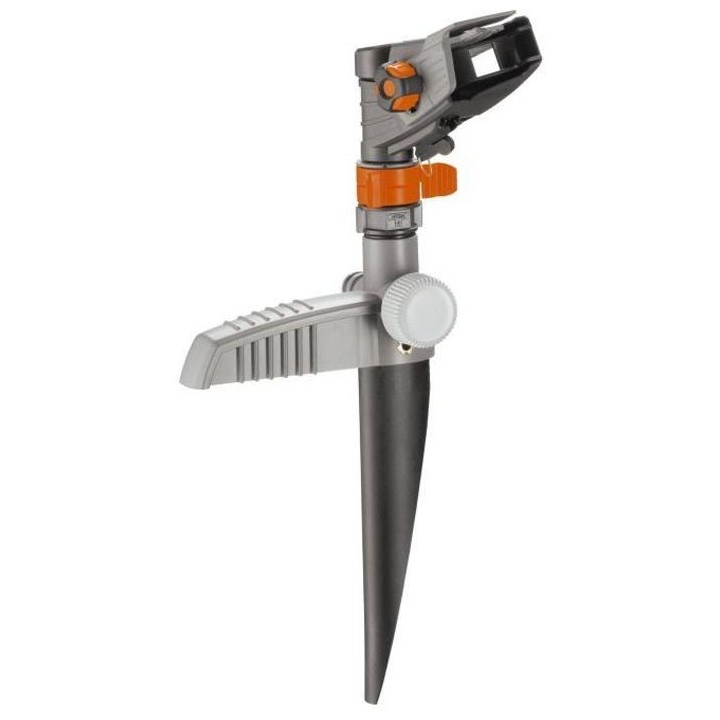 GARDENA Arroseur-canon sur pic Comfort – Portée réglable 12.5m max