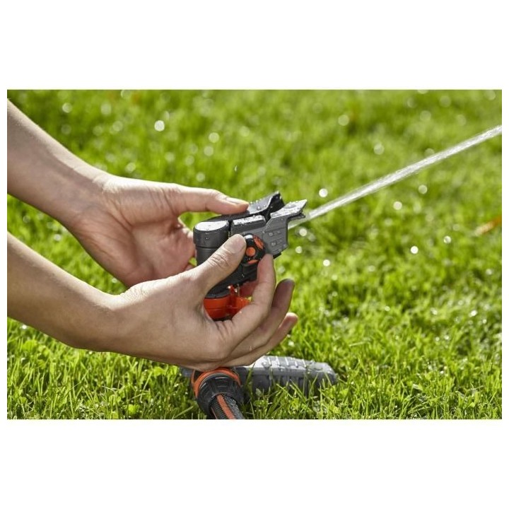 GARDENA Arroseur-canon sur pic Comfort – Portée réglable 12.5m max