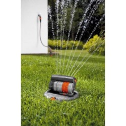 GARDENA Kit arroseur oscillant escamotable OS140 – Surface 140m² – Portée 15m max – Arrosage rectangulaire – Kit compl