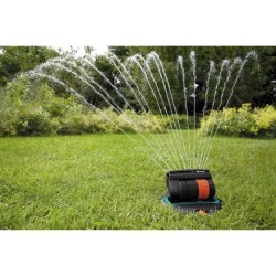 GARDENA Kit arroseur oscillant escamotable OS140 – Surface 140m² – Portée 15m max – Arrosage rectangulaire – Kit compl