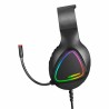 Casque avec Microphone Gaming Mars Gaming MH222 Noir