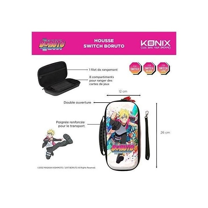 KONIX - Housse de transport Boruto - SWITCH