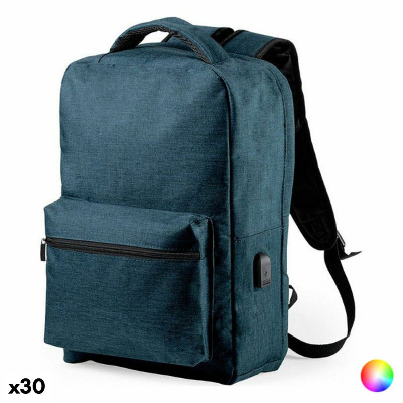 Sac à Dos Anti-vol avec USB et Compartiment pour Tablette et OrdinateurPortable Xtra Battery 146345 (30 Unités)