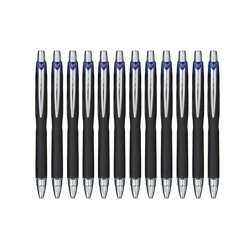 Biros à encre liquide Uni-Ball Rollerball Jetstream SXN-210 Bleu 12 Unités