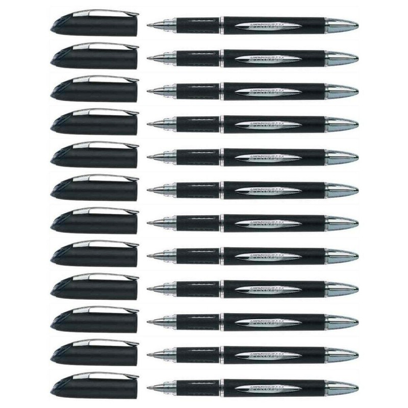 Biros à encre liquide Uni-Ball Rollerball Jestsream SX-210 Noir 12 Unités