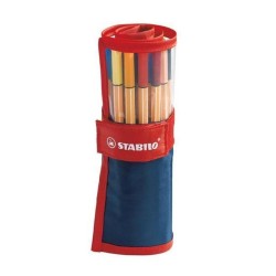 Ensemble de Marqueurs Stabilo Point 88 Red Rollerset