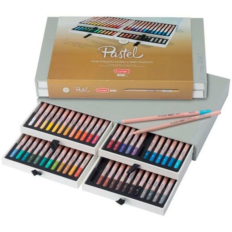 Crayon pastel Bruynzeel Design Coffret 48 Pièces Multicouleur