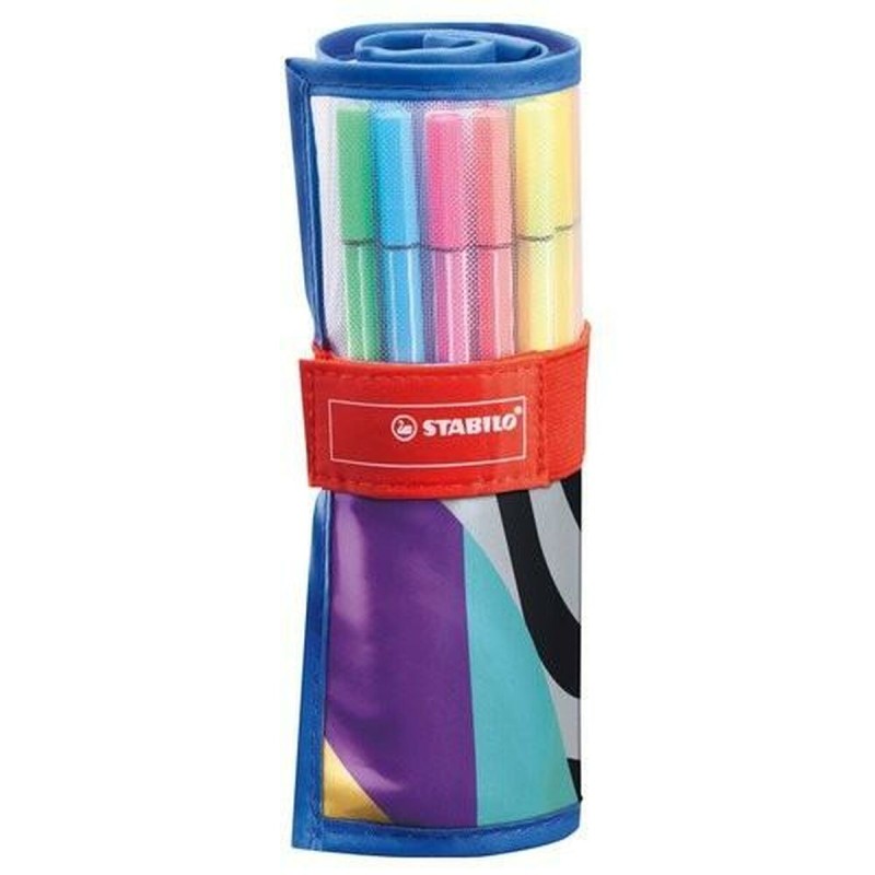 Feutres Stabilo Pen 68 Rollerset Multicouleur (25 Pièces)