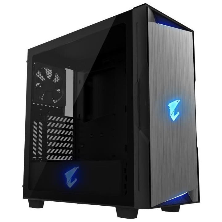 GIGABYTE BOITIER PC AORUS GP-AC300G - Noir - Verre trempé - Format AT