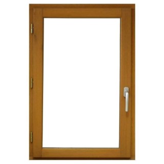 Fenetre 1 vantail tirant droit - H.95 x L.40 cm - Bois exotique