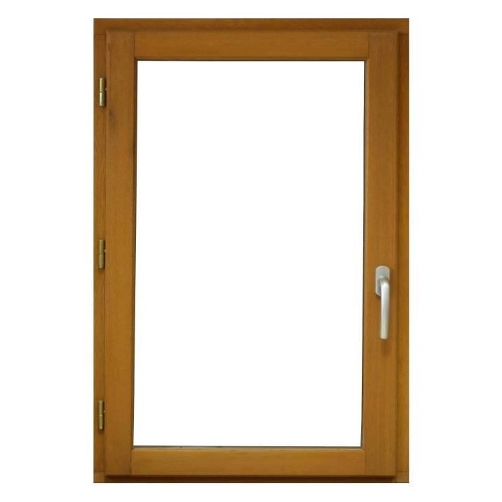 Fenetre 1 vantail tirant droit - H.95 x L.40 cm - Bois exotique
