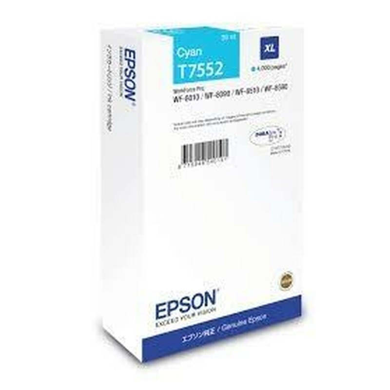 Cartouche d'encre originale Epson T7552 Cyan