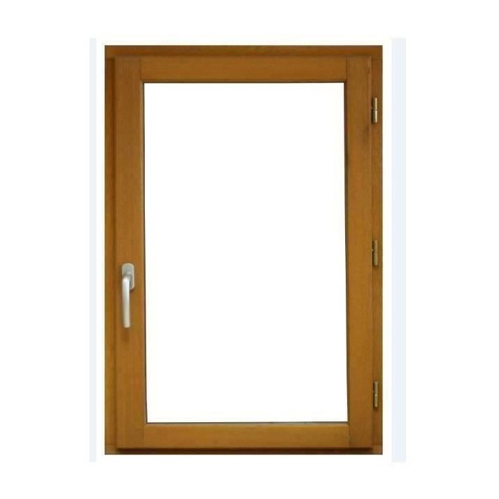 Fenetre 1 vantail tirant gauche H75 x L50 - Bois exotique