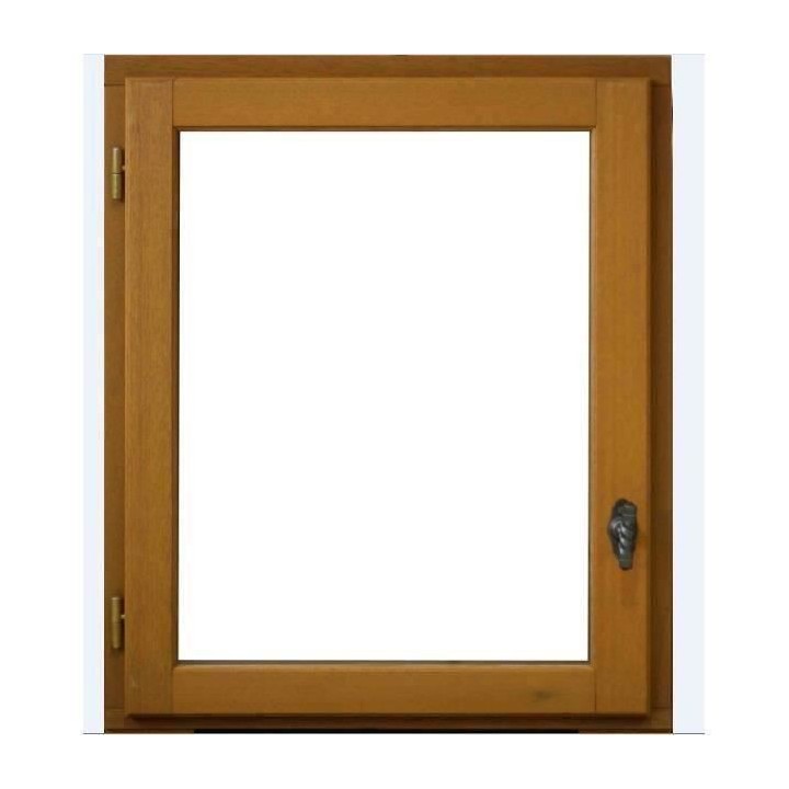 Fenetre 1 vantail tirant droit H75 x L50 - Bois exotique