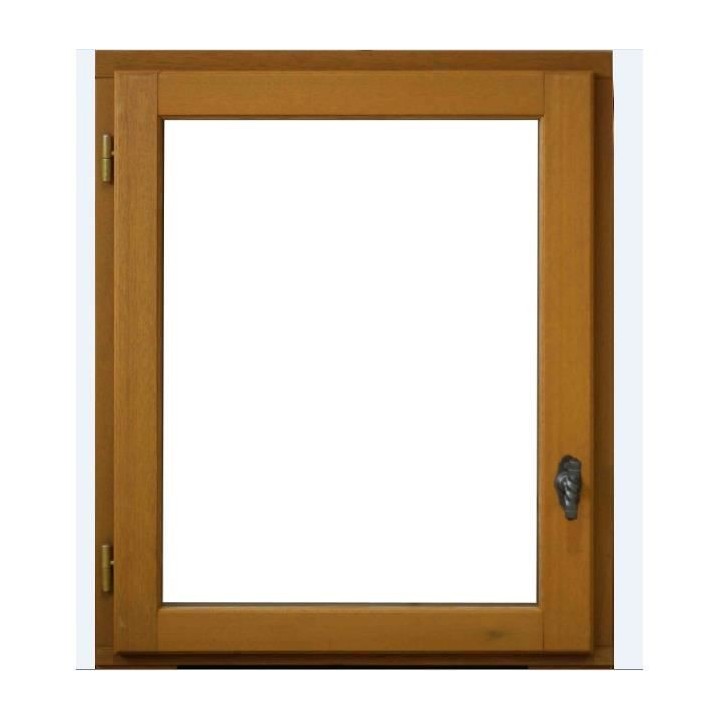 Fenetre 1 vantail tirant gauche - H.75 x L.60 cm - Bois exotique