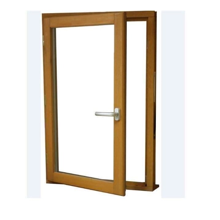 Fenetre 1 vantail tirant gauche H95 x L40 - Bois exotique