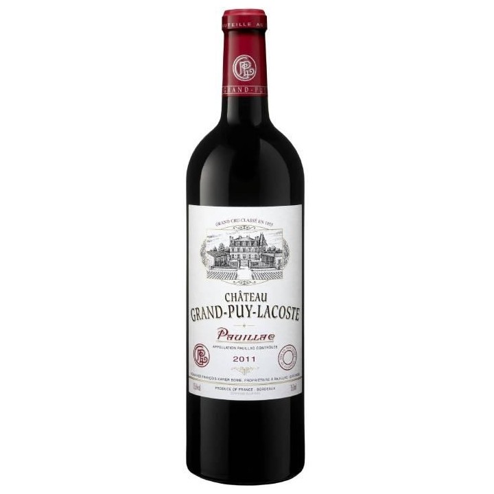 Château Grand Puy Lacoste 2011 Pauillac Grand Cru - Vin rouge de Bord