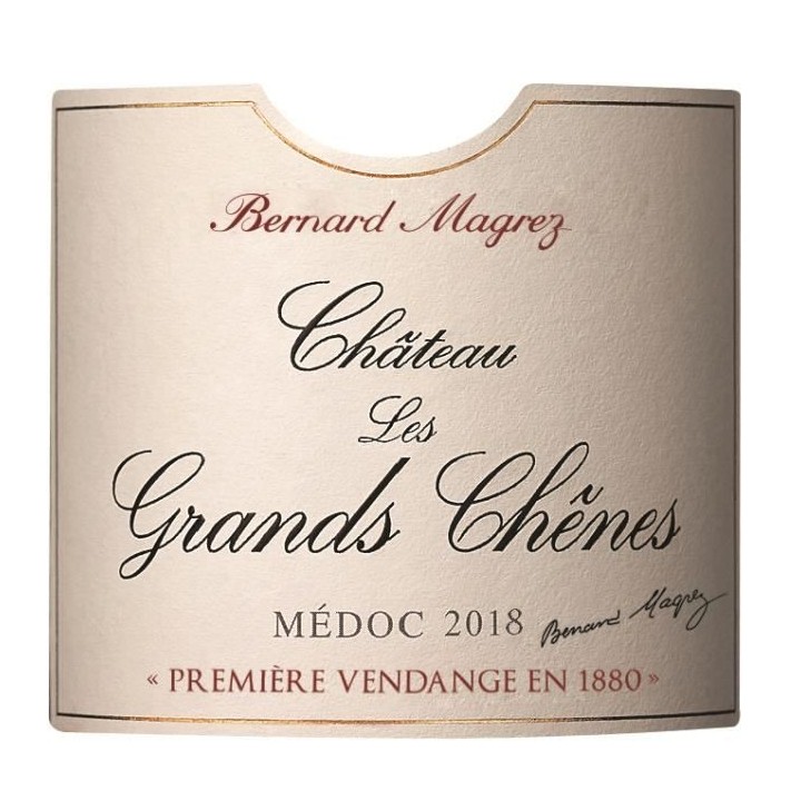 Château les Grands Chenes 2018 Médoc - Vin rouge de Bordeaux