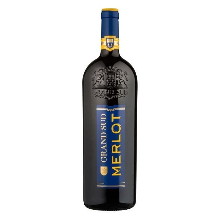 Grand Sud Merlot IGP Pays d'Oc - Vin rouge du Languedoc Roussillon - 1