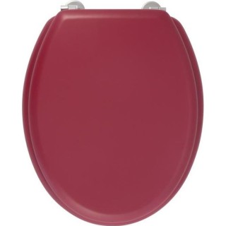 GELCO DESIGN Abattant WC Dolce - Charnieres inox - Bois moulé - Rouge