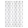 GELCO DESIGN Rideau de douche - 180x200 cm - Motif étoile - Blanc et gris