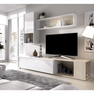 Meuble TV extensible - Classique - Panneau de particules revetement m