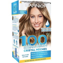 Coloration cristal meches GARNIER 100% Ultra Blond Creme Eclaircissante