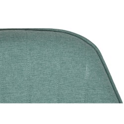 Chaise DKD Home Decor Doré Métal Polyester Vert (55 x 55,5 x 88 cm)