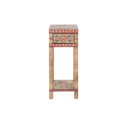 Table d'appoint DKD Home Decor Multicouleur Naturel Bois de manguier 30,5 x 31 x 80,5 cm