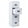 Caisson à Tiroirs Bisley Armoire de classement rechargeable Gris Métal 125 x 40 x 40 cm