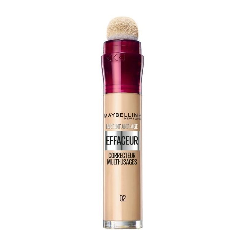 Correcteur MAYBELLINE NEW YORK Instant Anti-Âge L'Effaceur N°02 Beige Nu - 6,8 ml