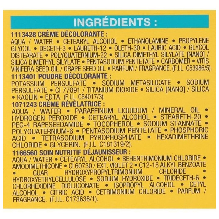 Décolorant sans ammoniaque GARNIER 100% Blond