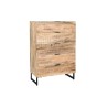 Caisson à Tiroirs DKD Home Decor Noir Naturel Métal Bois de manguier Alpino 80 x 40 x 115 cm