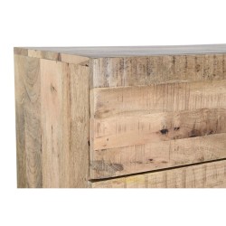 Caisson à Tiroirs DKD Home Decor Noir Naturel Métal Bois de manguier Alpino 80 x 40 x 115 cm