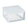 Caisson à Tiroirs Terry LightDrawer L Polyvalents Blanc Transparent polypropylène Plastique 39,6 x 39 x 21,3 cm