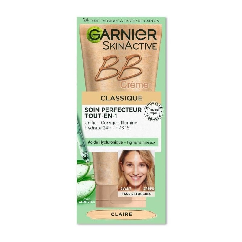 Creme Soin Perfecteur Classique Claire Skinactive BB GARNIER - 50 ml