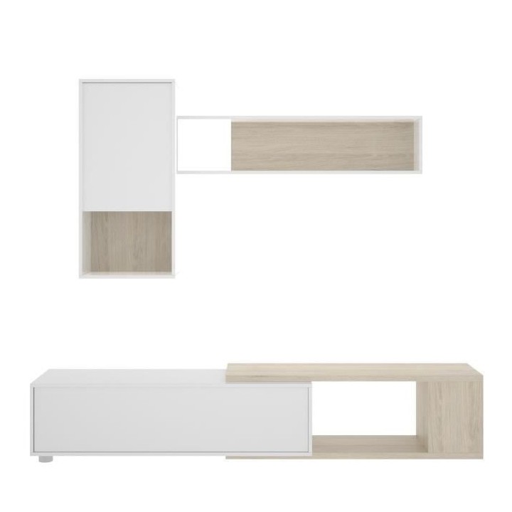 Meuble TV extensible - Classique - Panneau de particules revetement m