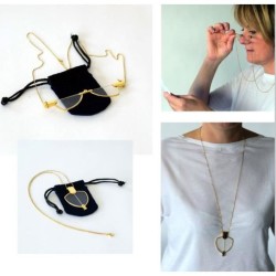 Collier lunettes loupe...