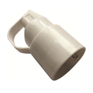 Fiche électrique femelle 2 Pôles + terre + Eclipses - Blanc