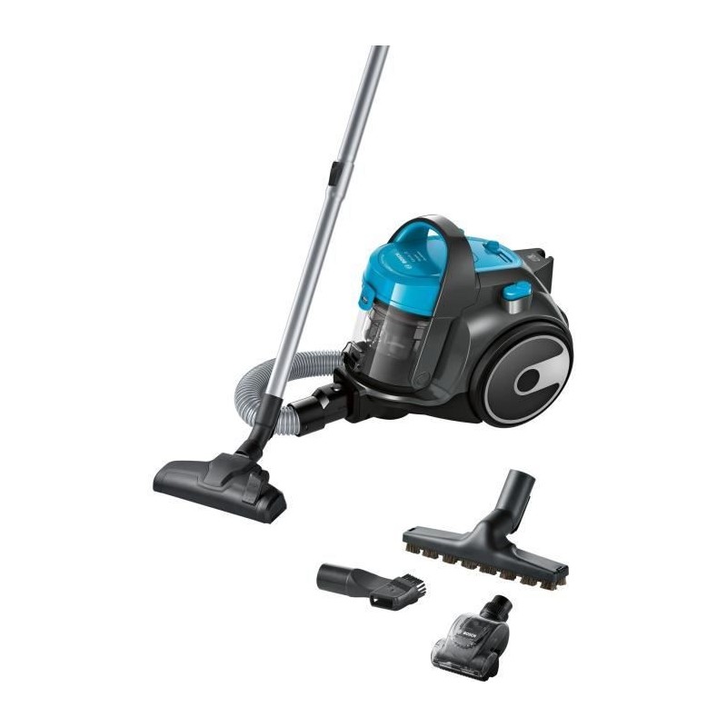 BOSCH BGS05X240 - Aspirateur sans sac - 700 W - Compact et Ultra performant - Accessoire Spécial Poils et Haute performance