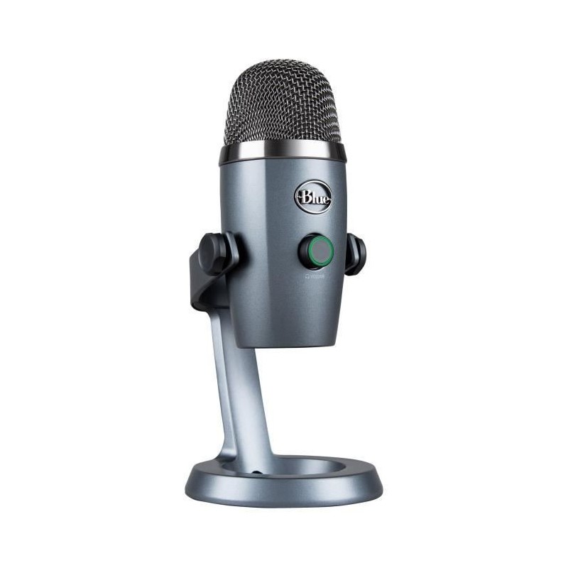 Microphone USB - Blue Yeti - Nano Premium pour Enregistrement, Streaming, Gaming, Podcast sur PC ou Mac - Gris