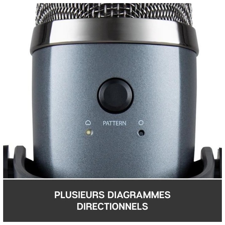 Microphone USB - Blue Yeti - Nano Premium pour Enregistrement, Streami