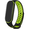 Bracelet à montre Cool Noir Vert Xiaomi Mi Band 5 , 6, 7, Amazfit Band 5