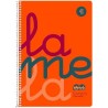 Cahier Lamela 3 mm Fluor 80 Volets Spirale quarto (5 Unités)