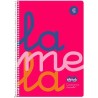 Cahier Lamela 3 mm Fluor 80 Volets Spirale quarto (5 Unités)