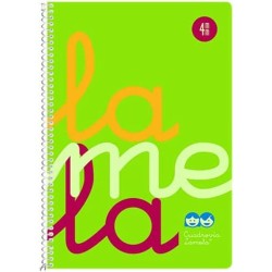 Cahier Lamela 3 mm Fluor 80 Volets Spirale quarto (5 Unités)